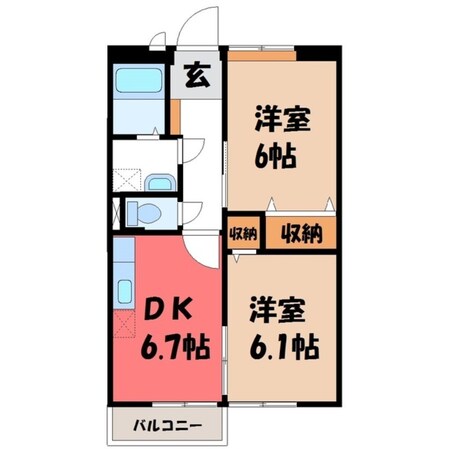 エトワール Ⅲの物件間取画像